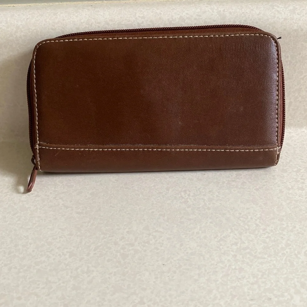 Faux leather wallet